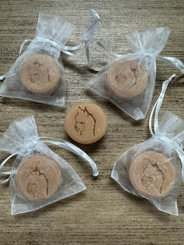 Gästeseife Alpakaseife Mini Probierseife palmölfrei, ohne Konsverierungsmittel