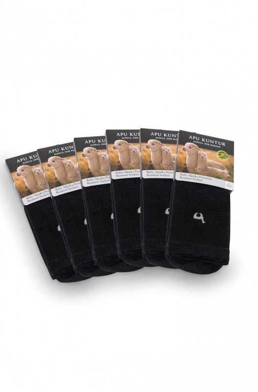 Wollsocken Socken Alpaka unisex Baby Alpaka business grau