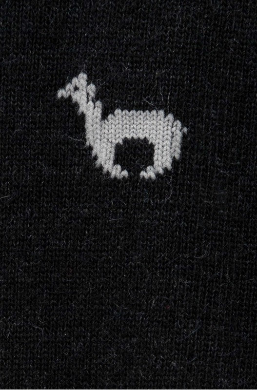 Wollsocken Socken Alpaka unisex Baby Alpaka business grau