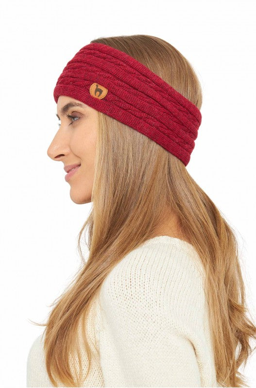 Premium Stirnband Damen 100% Baby Alpaka ohne Twist tolle Qualität