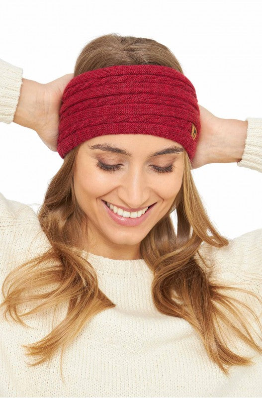 Premium Stirnband Damen 100% Baby Alpaka ohne Twist tolle Qualität