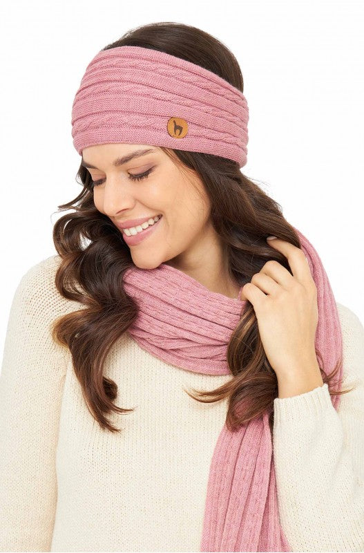 Premium Stirnband Damen 100% Baby Alpaka ohne Twist tolle Qualität