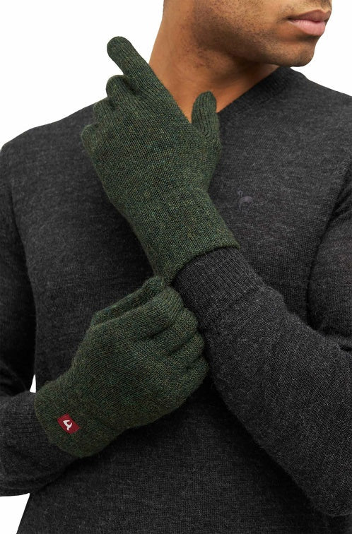 Apu Kuntur - Alpaka Fingerhandschuhe Uni – 100 % Baby‑Alpaka