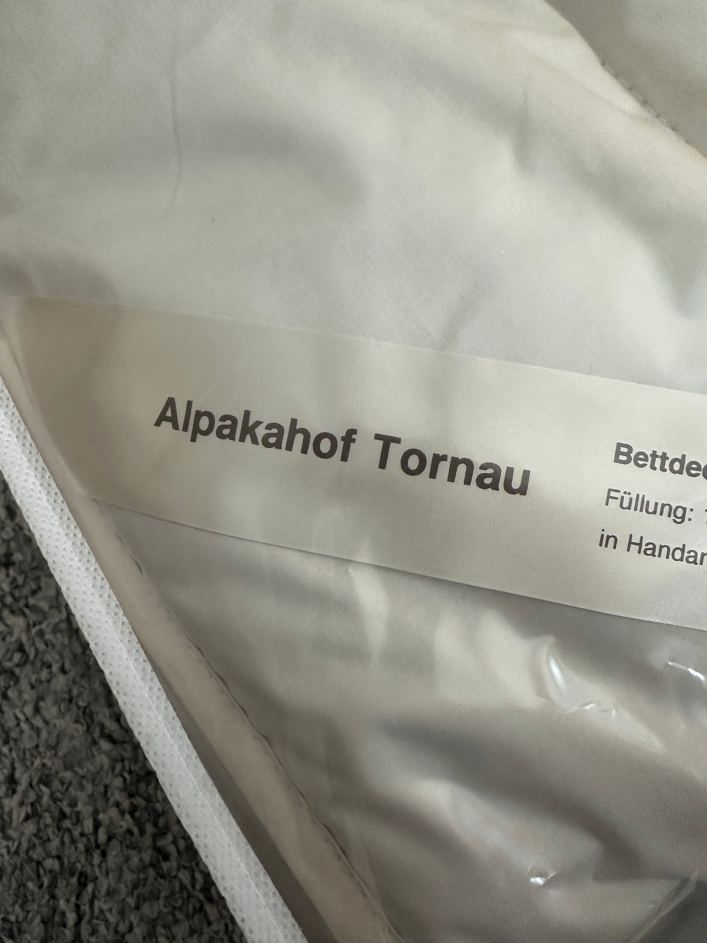 Alpaka Bettdecke 135x200 100% Alpakafaser made in Germany