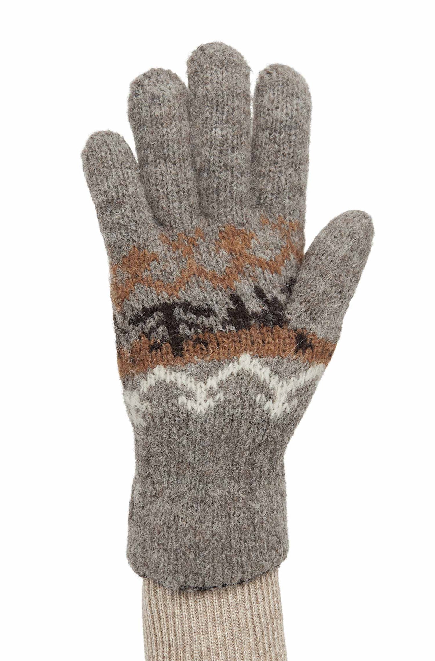 Alpaka Fingerhandschuhe NATURA aus 100% Alpaka ungefärbt, fair produziert