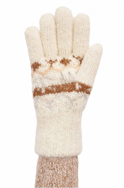 Alpaka Fingerhandschuhe NATURA aus 100% Alpaka ungefärbt, fair produziert