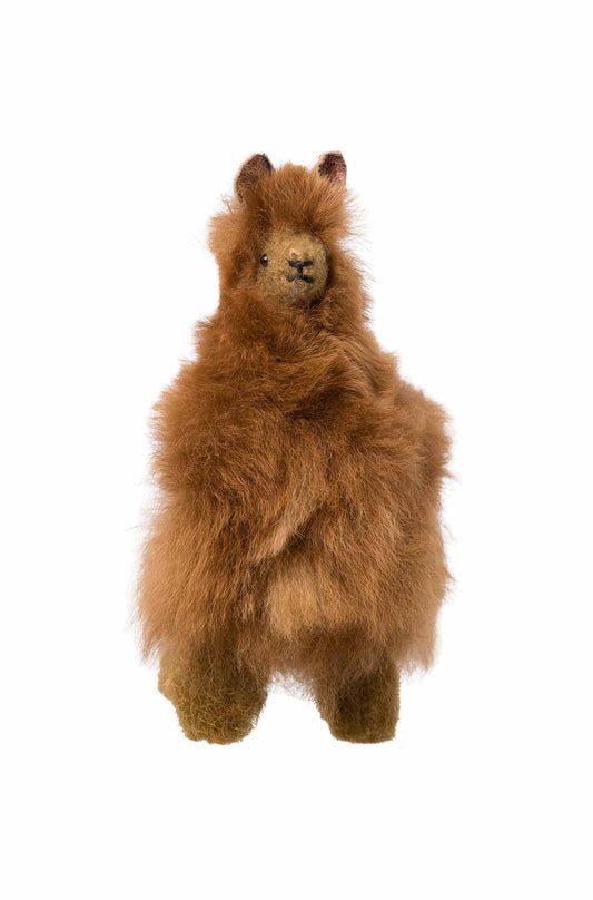 Alpaka KUSCHELIGES FELLTIER (10cm) aus Alpaka Fell