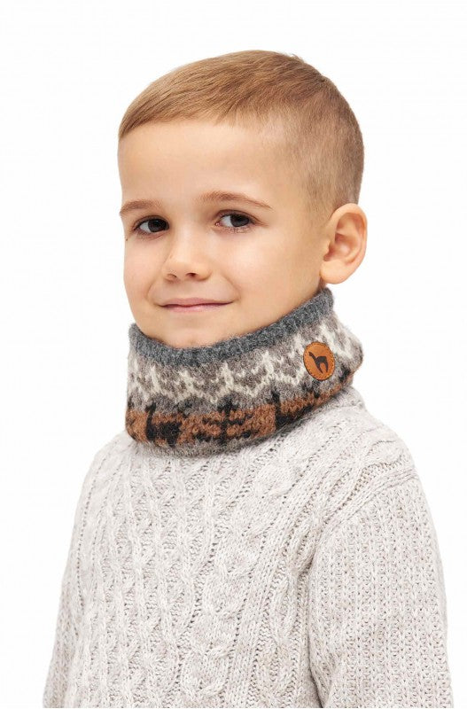 Alpaka Loop-Schal NATURA aus 100% ungefärbtem Alpaka