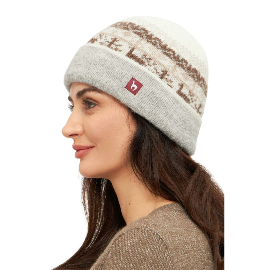 Apu Kuntur - Alpaka Mütze NATURA – Wendemütze aus 100% - ungefärbt