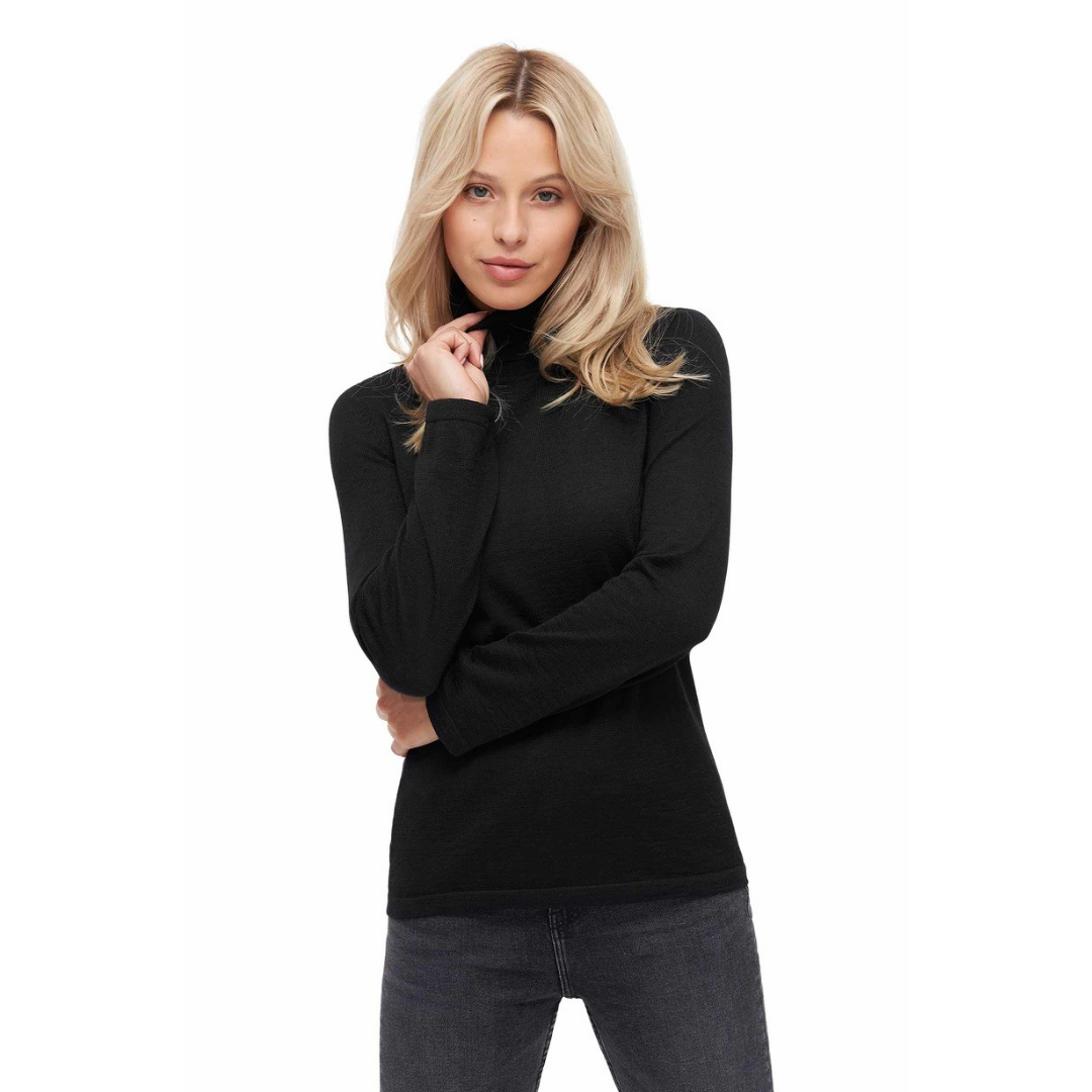 Alpaka Damen Rollkragen Pullover MADAI aus Baby Alpaka und Seide