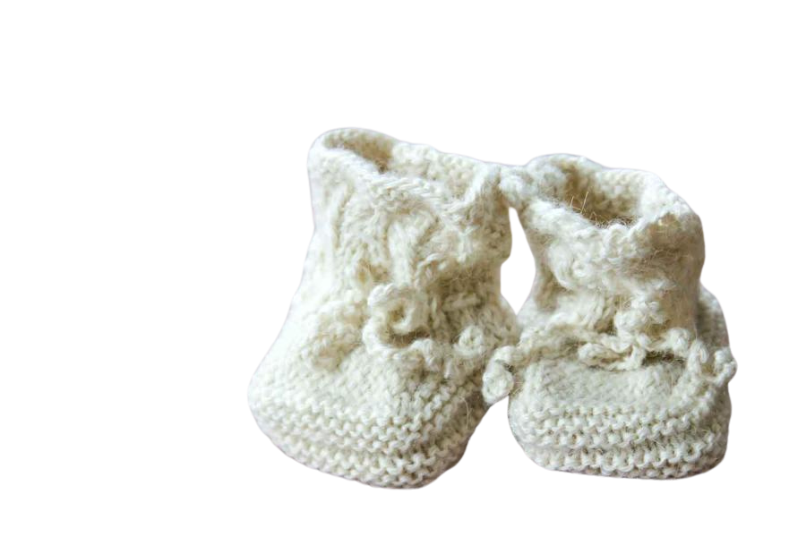 Babyschuh aus 100% feinstem Alpaka Babyschuhe
