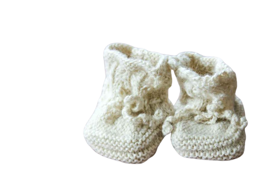 Babyschuh aus 100% feinstem Alpaka Babyschuhe